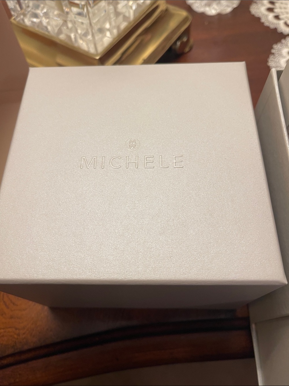 ❤️❤️❤️Michele Two-Tone Square Diamond-Trim Women’s Bracelet Watch❤️❤️❤️ - Picture 11 of 14